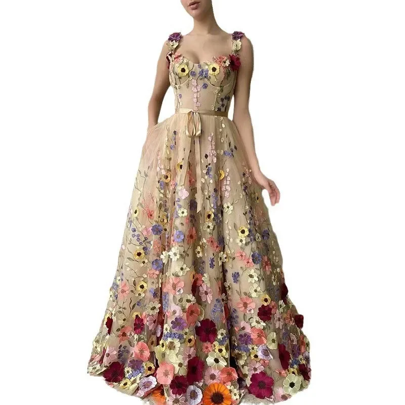 Embroidery Zara - Flores tridimensionales para mujer, bordado de
