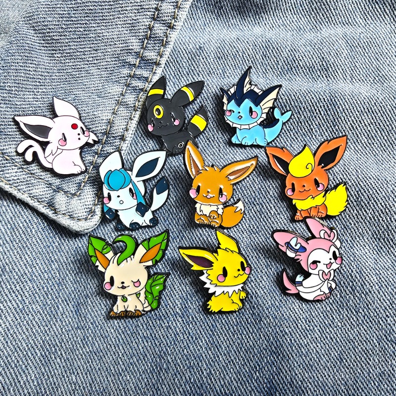 Embroidery Garment - Juego de 9 broches de anime