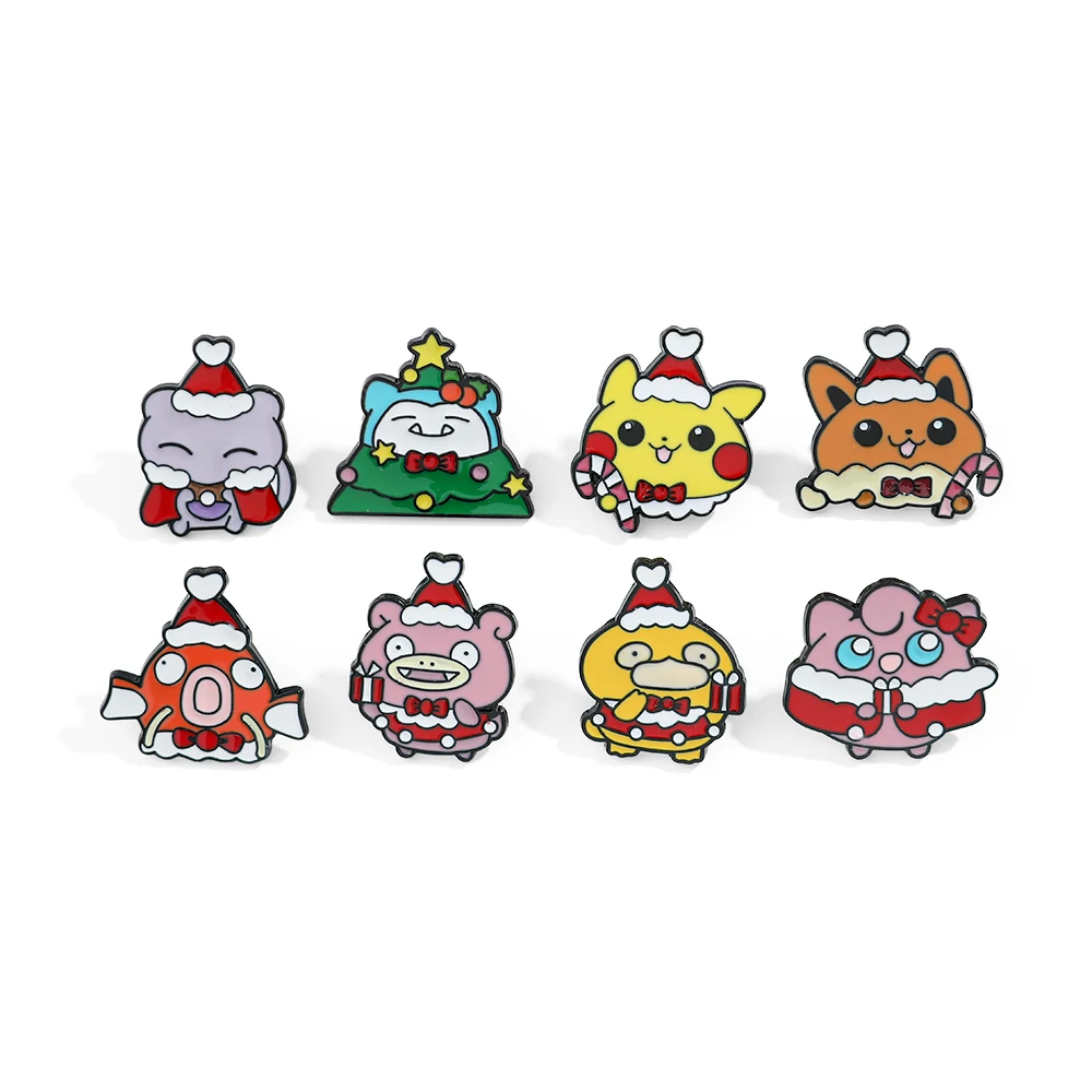 Embroidery Garment - 8 Broches de Navidad de Slowpoke,