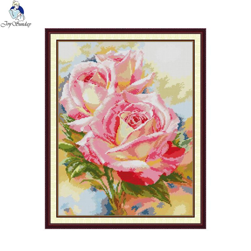 Embroidery Rose Stitch - Kit de punto de cruz Joy