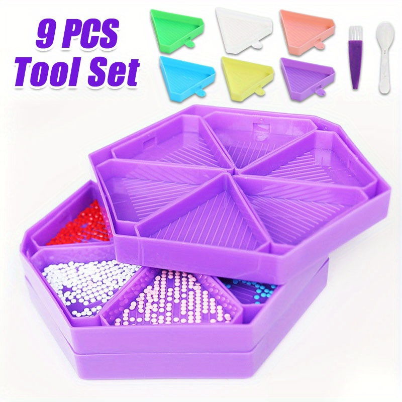 Embroidery Kit Starter - Juego de 9 Bandejas Nuevas para