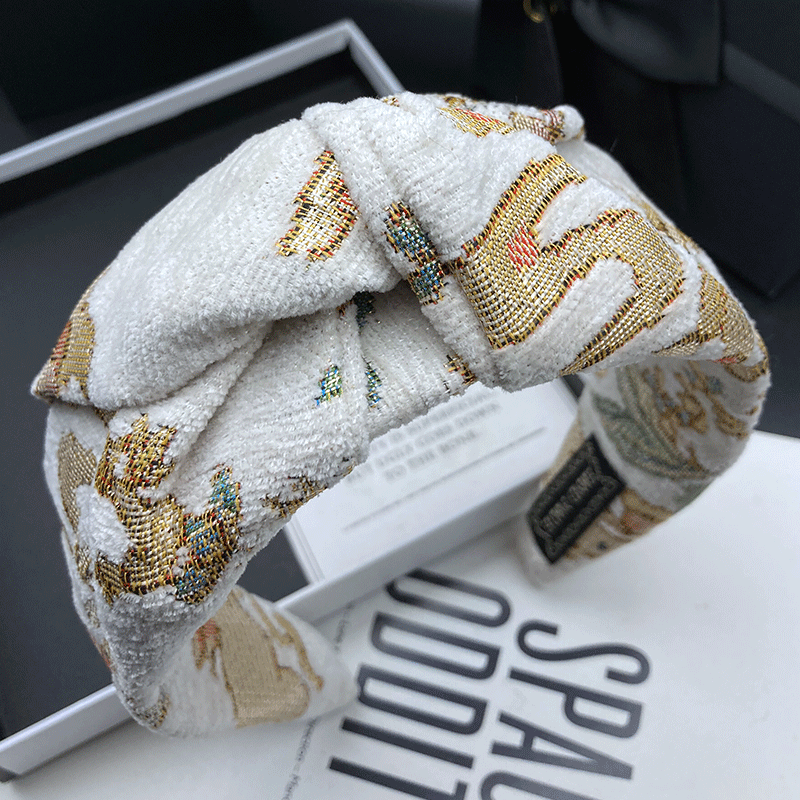 Embroidery Ring - Diadema de moda con bordado para