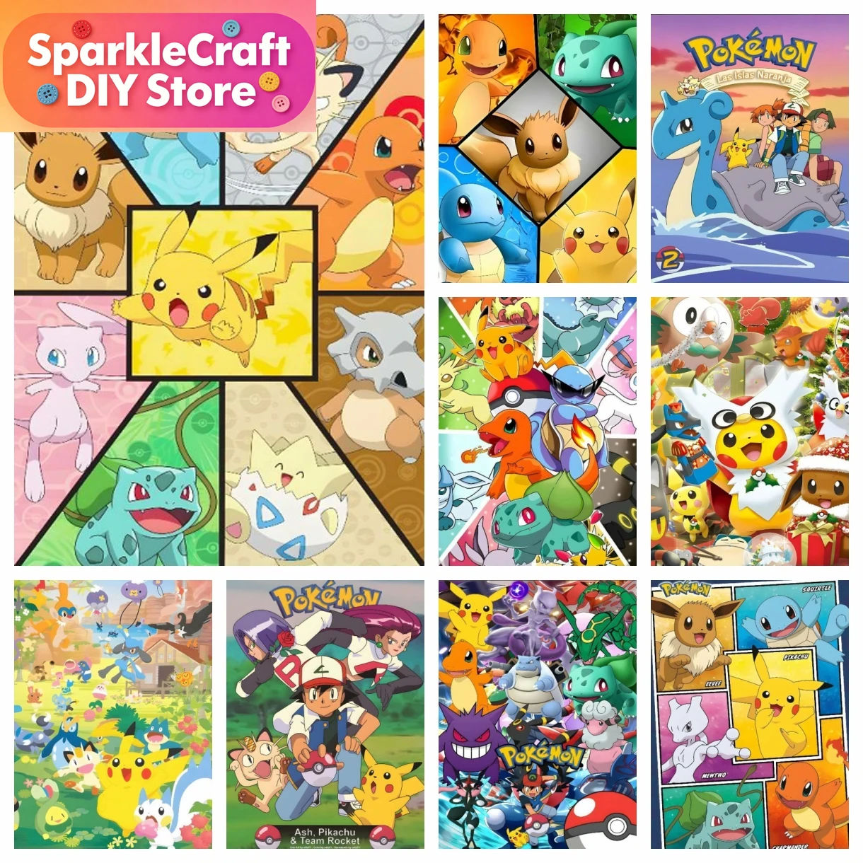 Embroidery Artwork - Kit de pintura de diamantes 5D