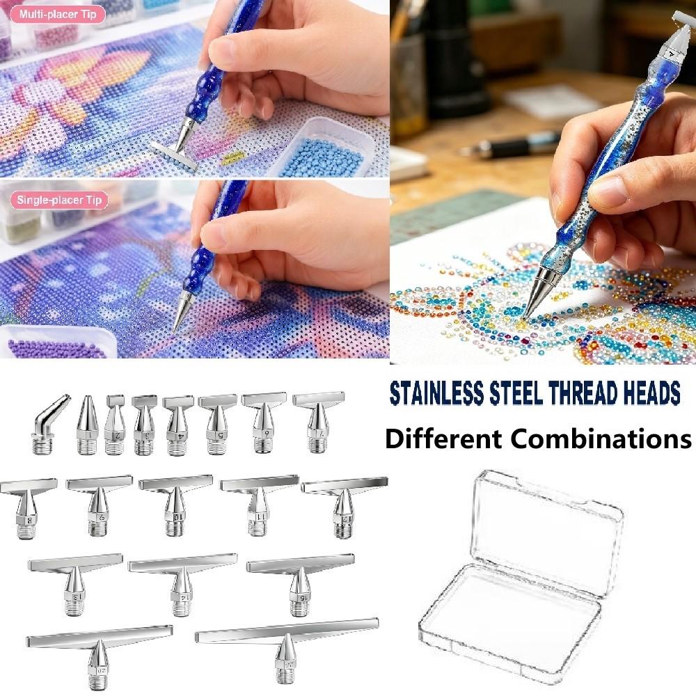 Embroidery Kit Starter - Juego de Puntas de Acero Inoxidable