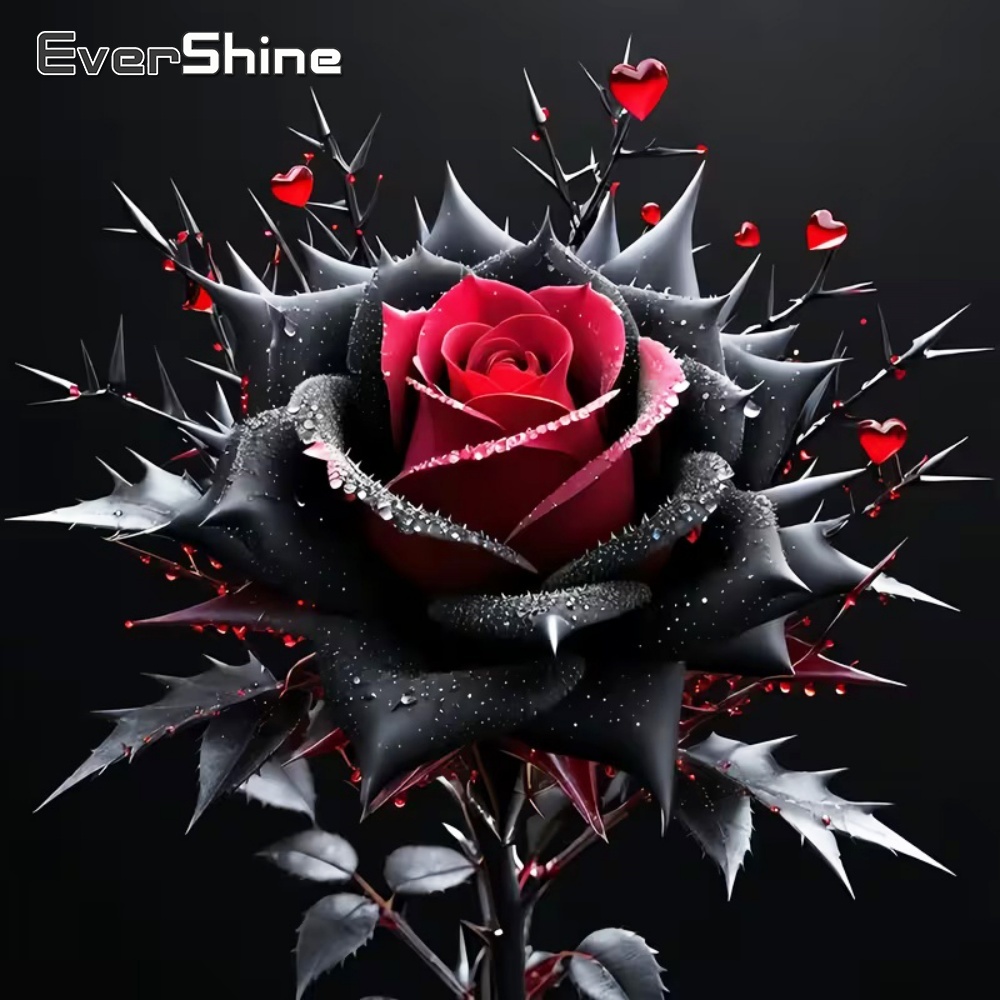 Embroidery Rose Stitch - Evershine-pintura de diamante, mosaico de flores