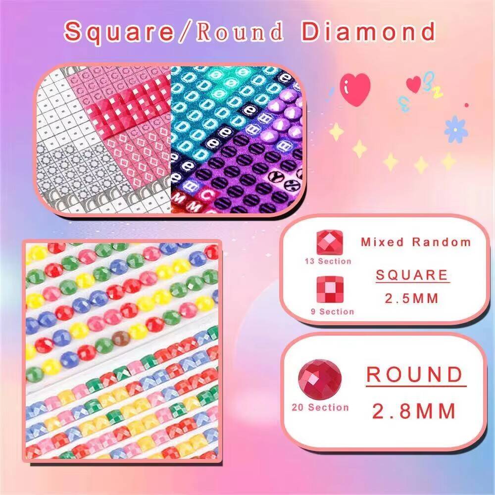 HUACAN-pintura de diamante de  - Embroidery Rose Stitch reseña y precio
