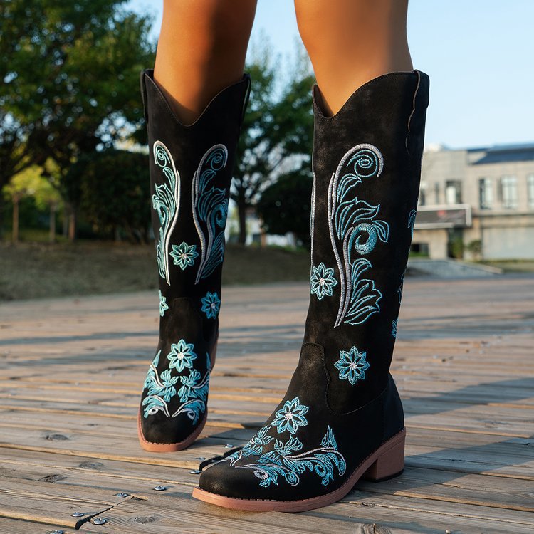 Botas Retro para mujer, botas  - Embroidery Design Free reseña y precio