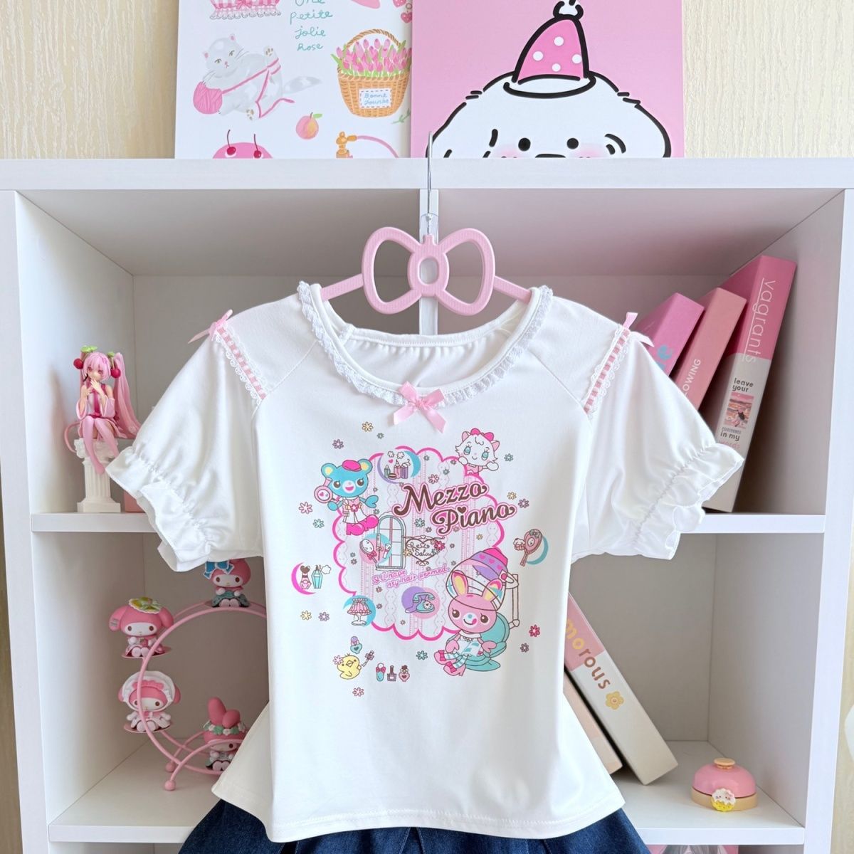 Conjuntos de falda dulce japon - Embroidery Tshirt reseña y precio