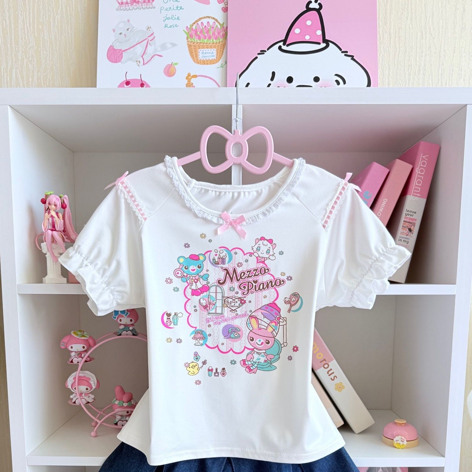 Conjuntos de falda dulce japon - Embroidery Tshirt reseña y precio