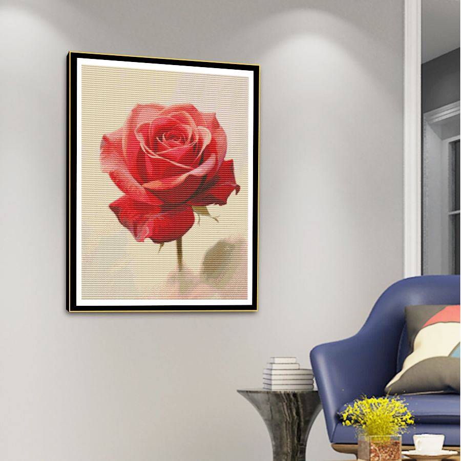 Un bordado de punto de cruz co - Embroidery Rose Stitch reseña y precio