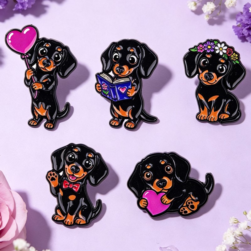 Set de 5 Broches Esmaltados de - Embroidery Garment reseña y precio