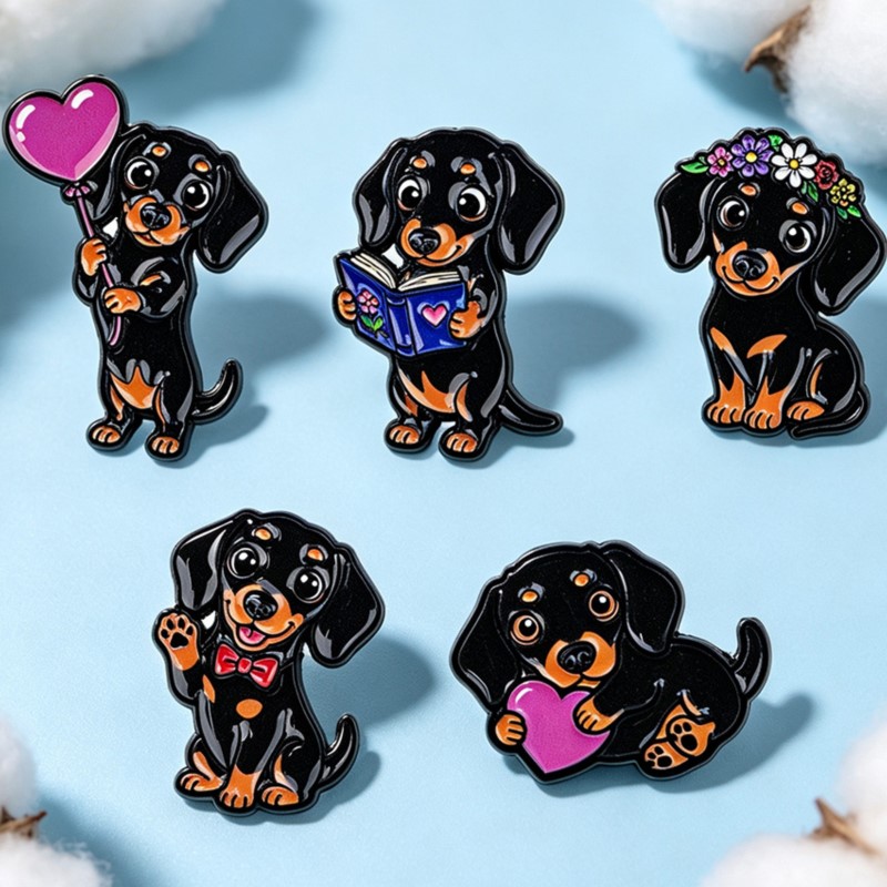 Set de 5 Broches Esmaltados de - Embroidery Garment reseña y precio