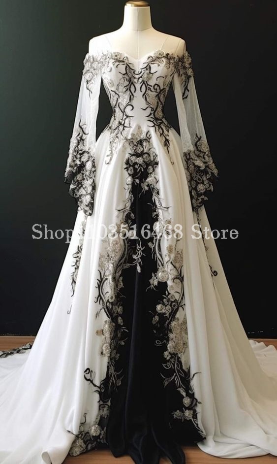 Vestido de novia bordado de fl - Embroidery Flower Pattern reseña y precio