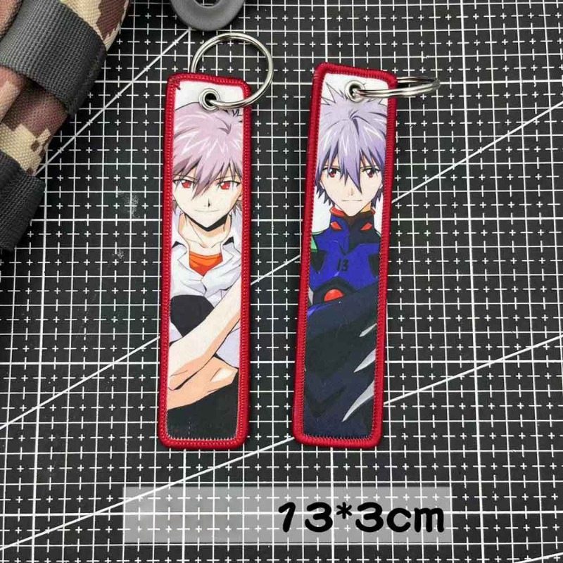 Llavero Evangelion, etiqueta p - Embroidery Ring reseña y precio