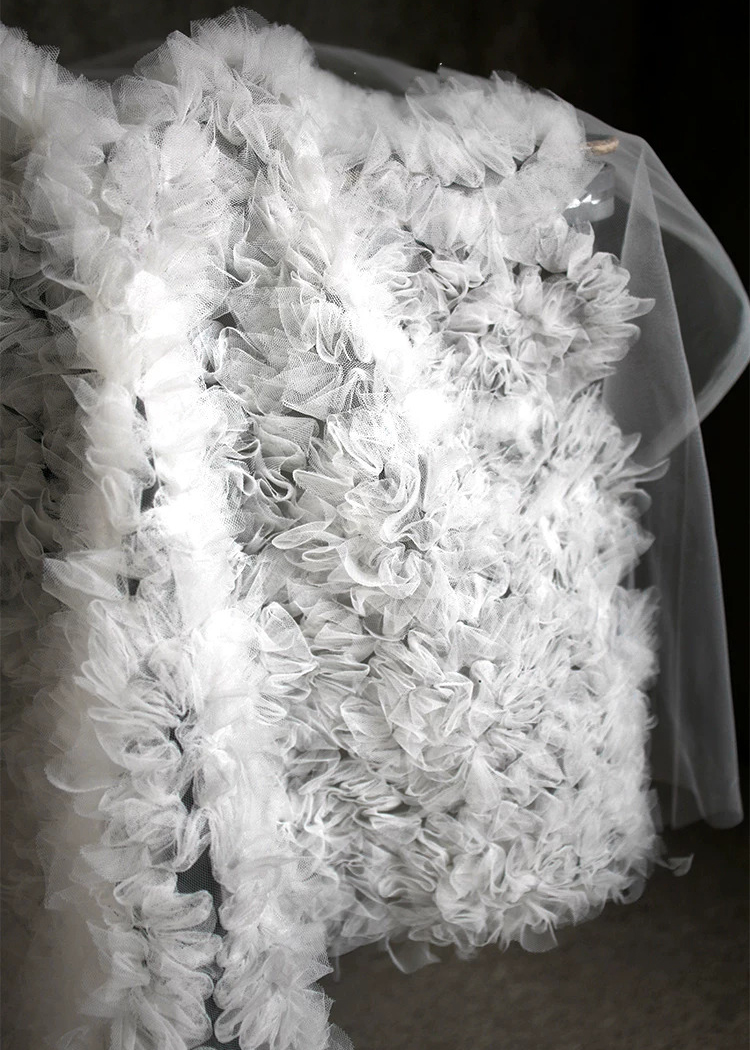 1 yarda de tela de bordado de  - Embroidery Net Fabric reseña y precio