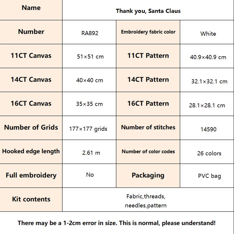 Kit de Punto de Cruz, Diseño d - Embroidery Xmas Ornaments reseña y precio