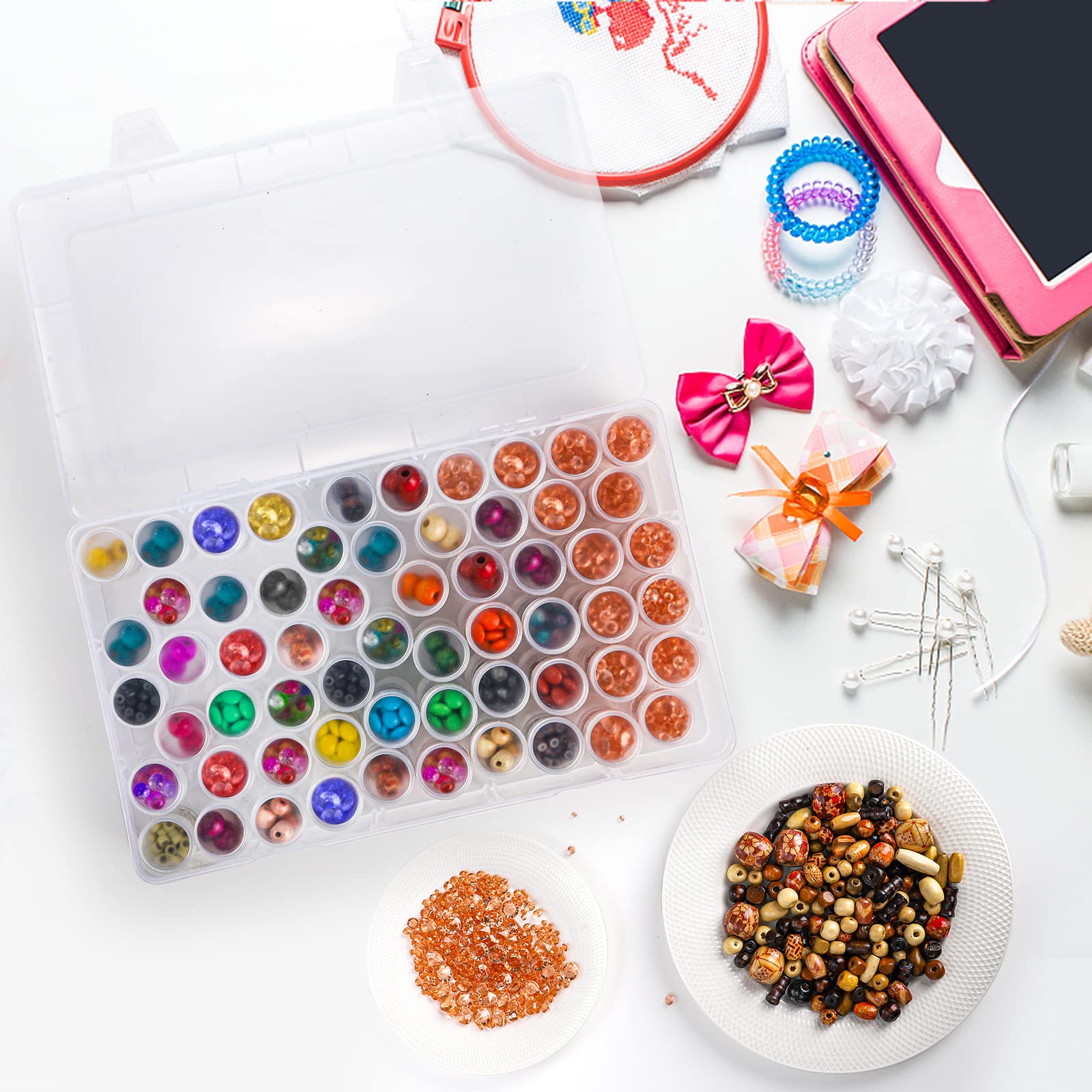 Caja de Almacenamiento de Plás - Embroidery Kit Starter reseña y precio