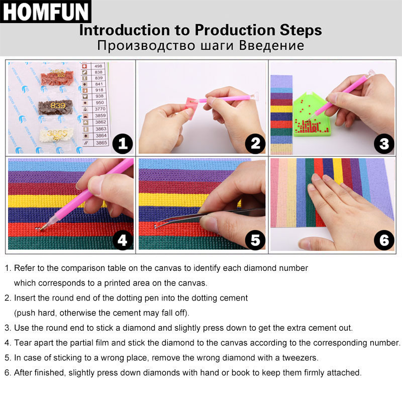 HOMFUN-Kit de costura bordado  - Embroidery Rose Stitch reseña y precio