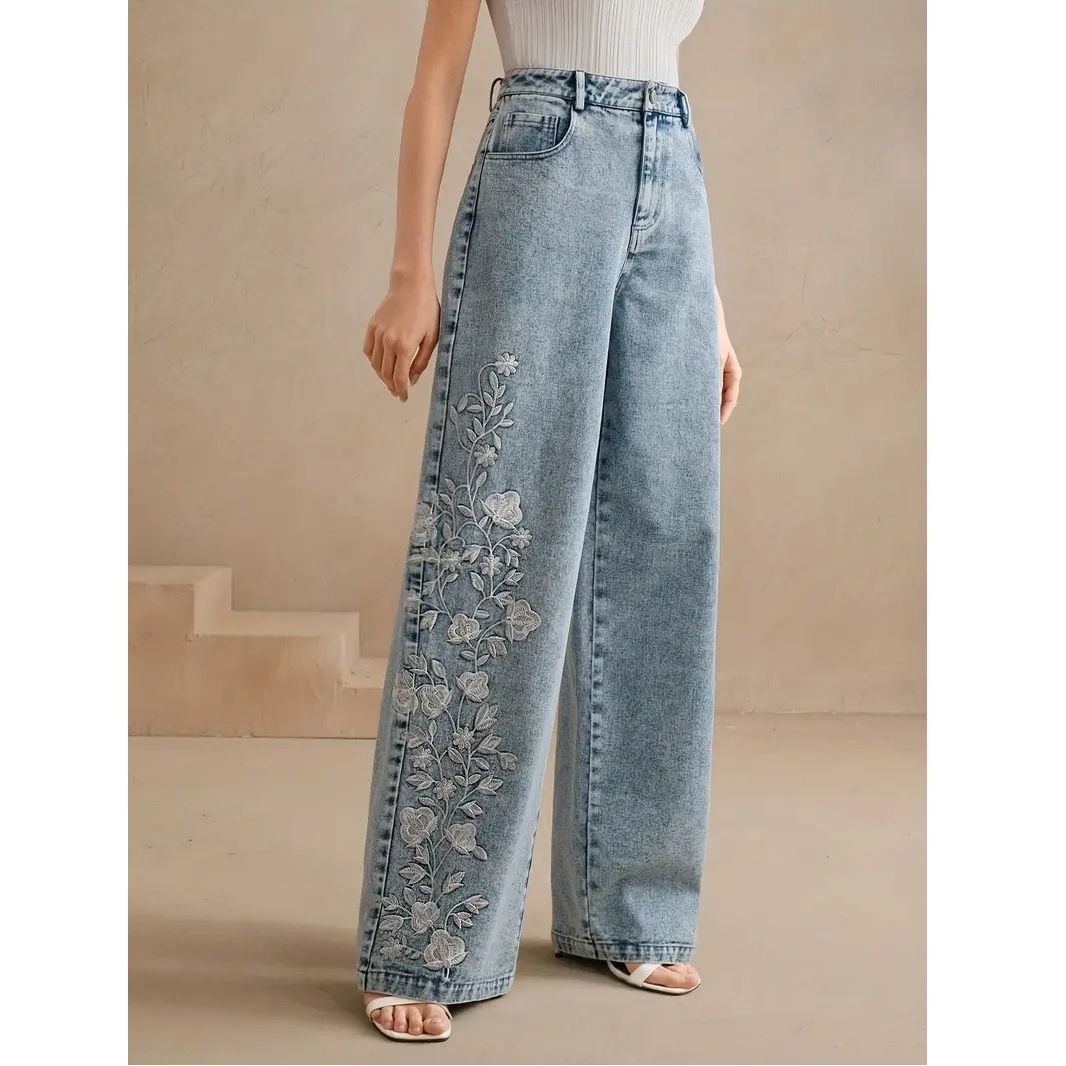 Pantalones Y2k nuevos pantalon - Embroidery Jeans reseña y precio