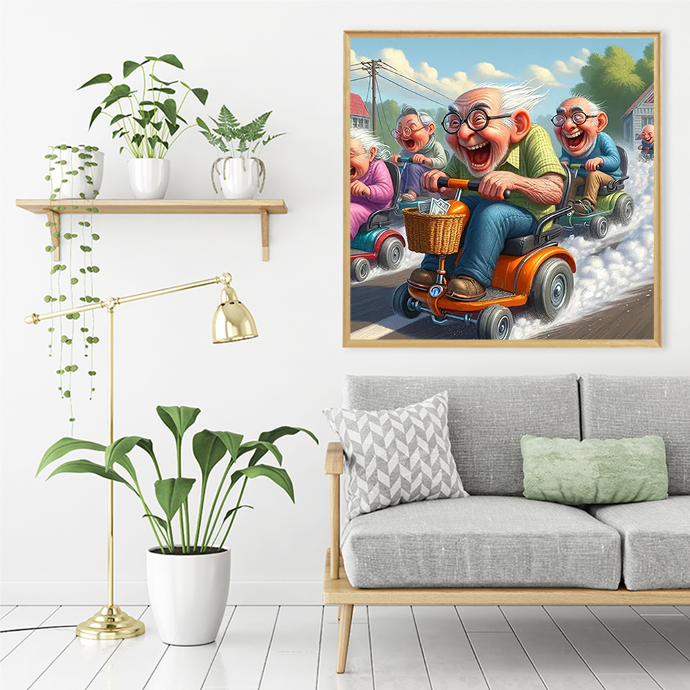 Momoart-mosaico de diamantes 5 - Embroidery Artwork reseña y precio