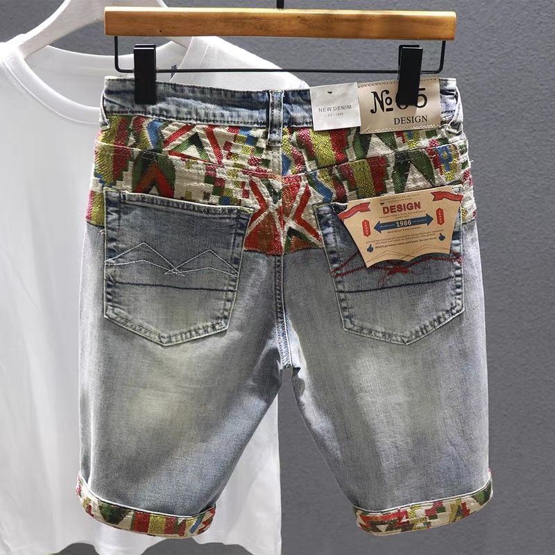Pantalones cortos de mezclilla - Embroidery Jeans reseña y precio