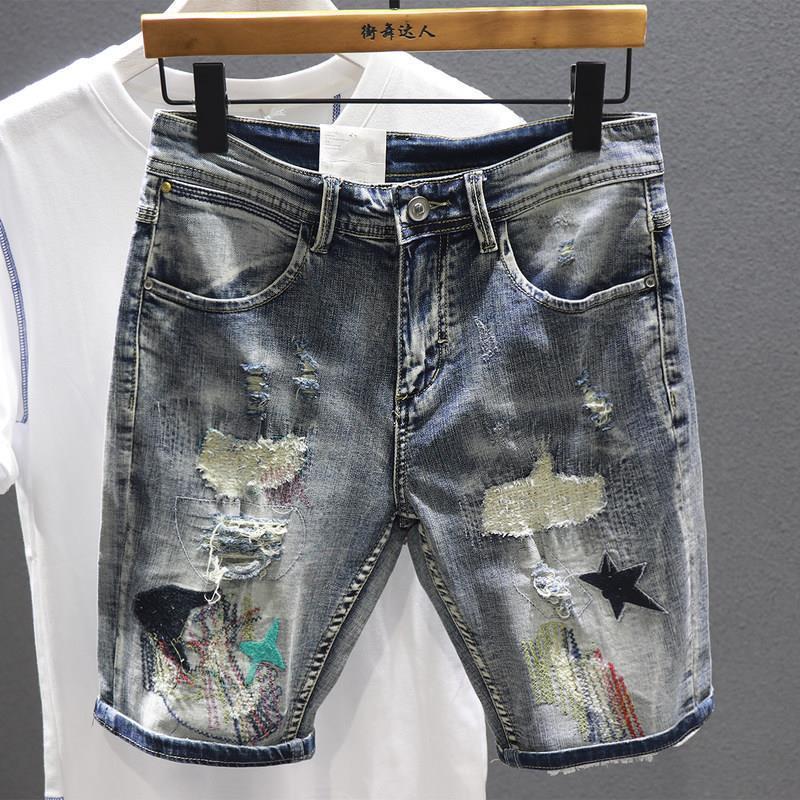 Pantalones cortos de mezclilla - Embroidery Jeans reseña y precio