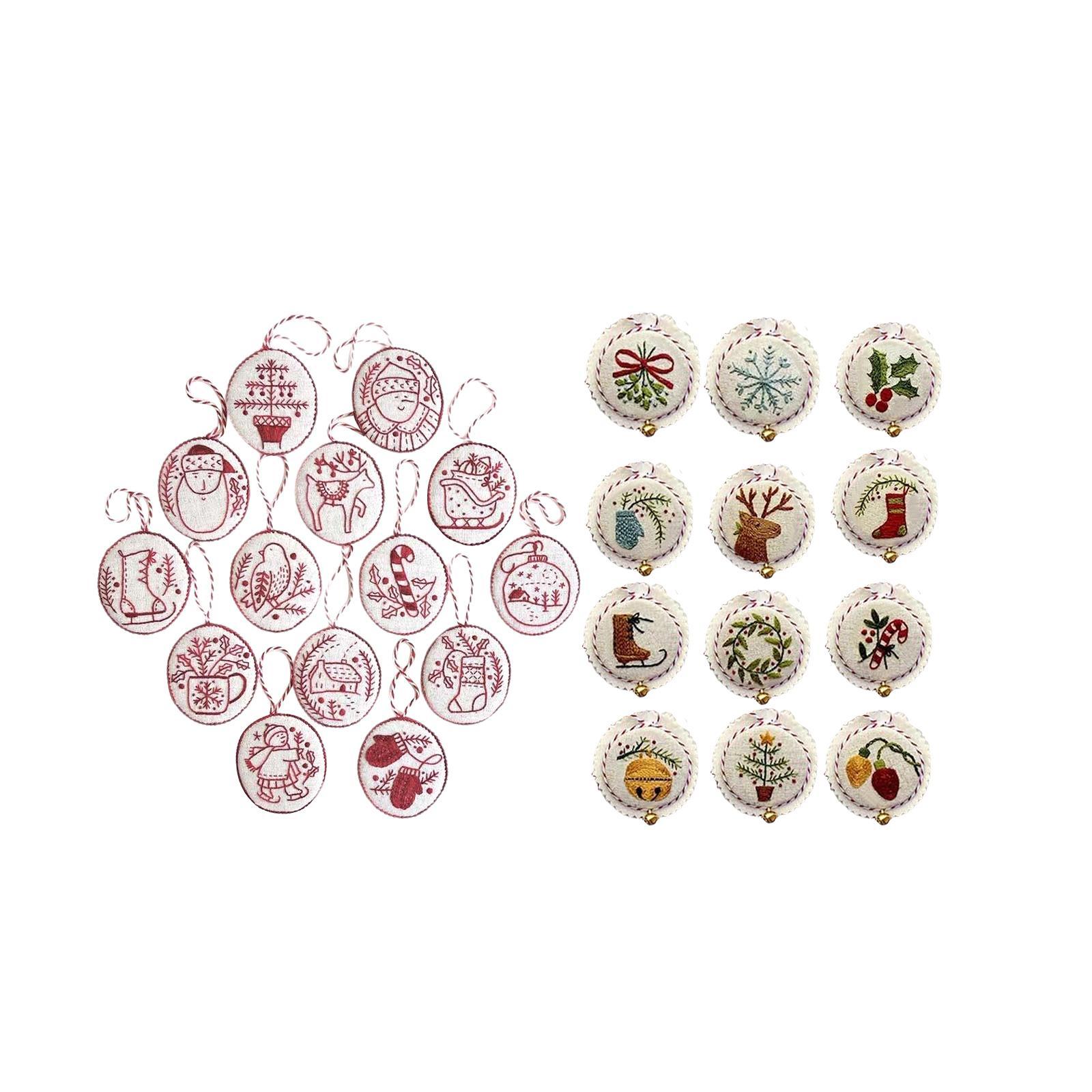 Kit de Adornos Navideños Borda - Embroidery Xmas Ornaments reseña y precio